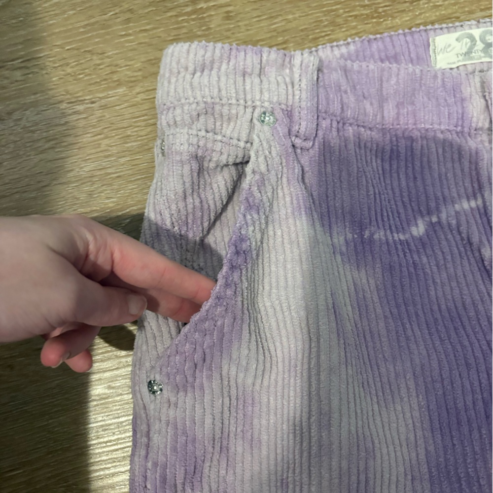 We The Free Reese Pitched Straight Leg Corduroy Pants in Moonlit Orchid - Picture 8 of 12
